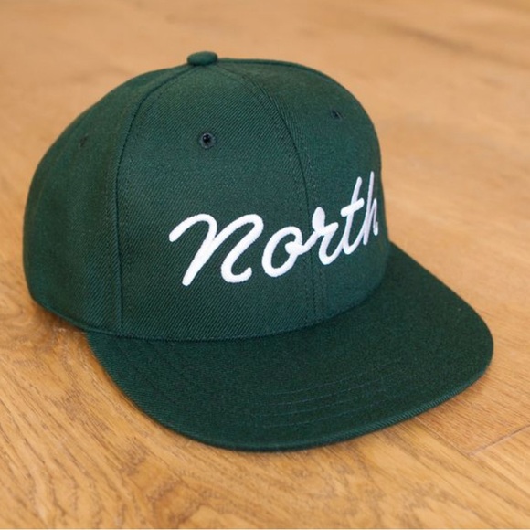 Accessories Iso Askov Finlayson Green Wool North Snapback Hat Cap